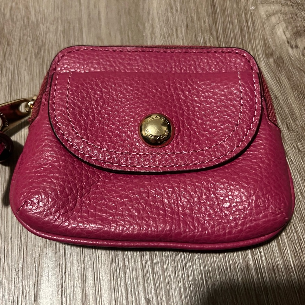 Coach Fuchsia Leather Mini Bag